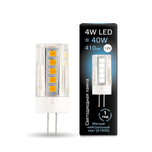 Лампа G4 12V 4W 410lm 4100K керамика LED