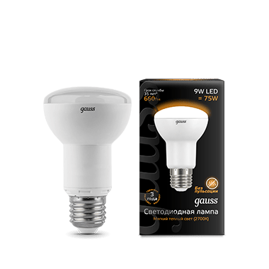 Лампа  R63 9W 660lm 3000K E27 LED