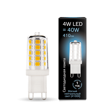 Лампа G4 AC185-265V 4W 410lm 4100K керамика LED