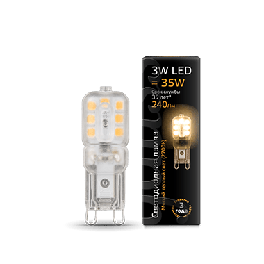 Лампа  G9 AC220-240V 3W 240lm 2700K пластик LED