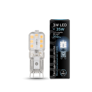 Лампа G9 AC220-240V 3W 250lm 4100K пластик LED