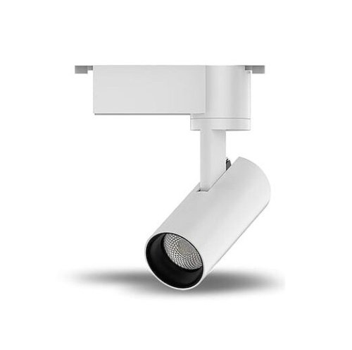 Светильник трековый цилиндр 6W 600lm 4000K 180-220V IP20 45*155мм белый линза 36º LED