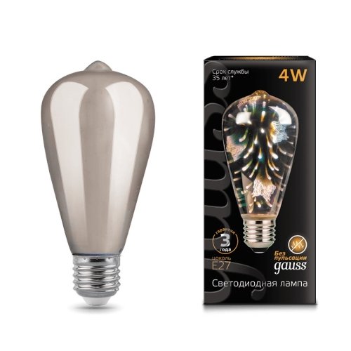 Лампа Filament ST64 4W Е27 Butterfly-3D LED