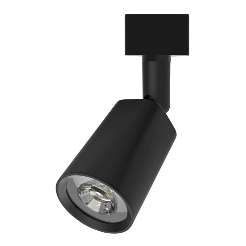 Светильник трековый цилиндр 8W 600lm 4000K 180-220V IP20 59*164мм черный линза 50º LED
