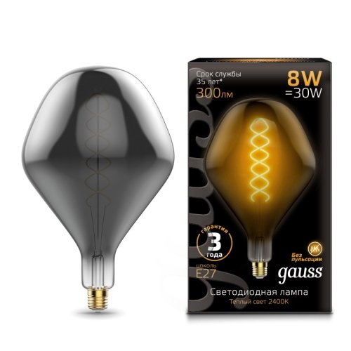 Лампа Led Vintage Filament Flexible SD160 8W E27 160*270mm Gray 2400K