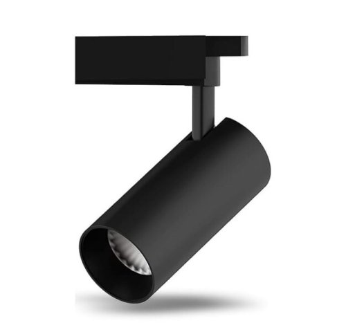 Светильник трековый цилиндр 16W 1390lm 4000K 180-240V IP20 65*210мм черный угол 24º LED