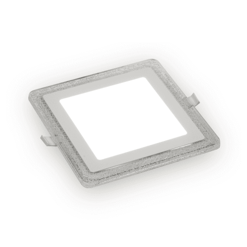 Светильник Gauss кв12+4W, 1200lm 3000K 180-265V IP20 монт Ø160 192*192*31мм 3 реж LED