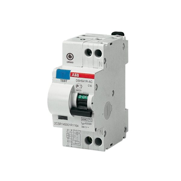 Выключатель авт. диф. тока 1п+N 2мод. C 16А 30мА тип AC 4.5kA DSH941R