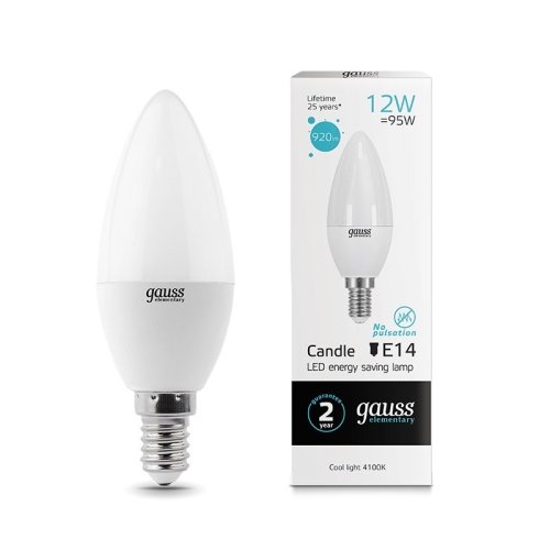 Лампа Elementary Свеча 12W 920lm 4100K Е14 LED