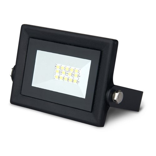 Прожектор Qplus 10W 1000lm 6500K 200-240V IP65 черный LED