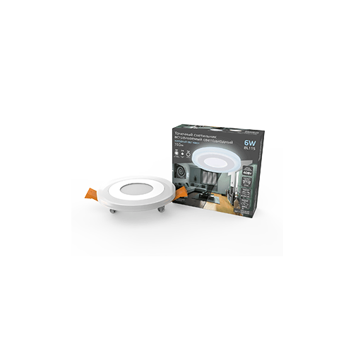Светильник Backlight круг 3+3W 350lm 4000K 180-265V IP20 монт Ø85 105*31мм 3 реж  LED