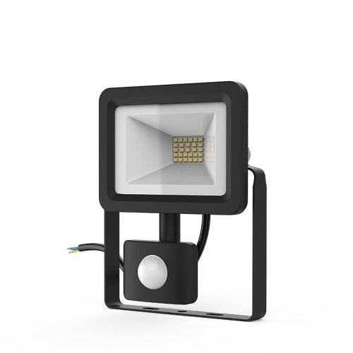 Прожектор Elementary-S 20W 1300lm 6500К 175-265V IP65 черный с датчиком движения LED
