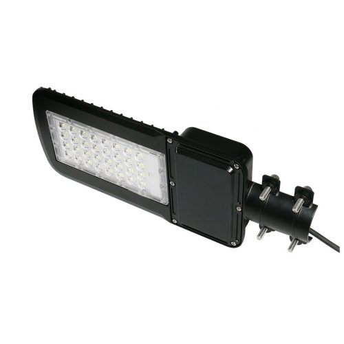 Светильник уличный Qplus 100W 12000lm 5000K 120-260V IP65 455*180*49мм черный КСС "Ш" LED