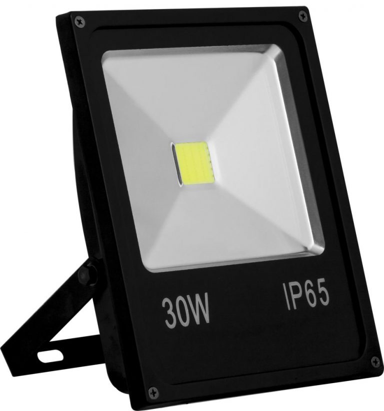 Прожектор черный прямоугольный SFL70-30 30W, 6400K, IP65
