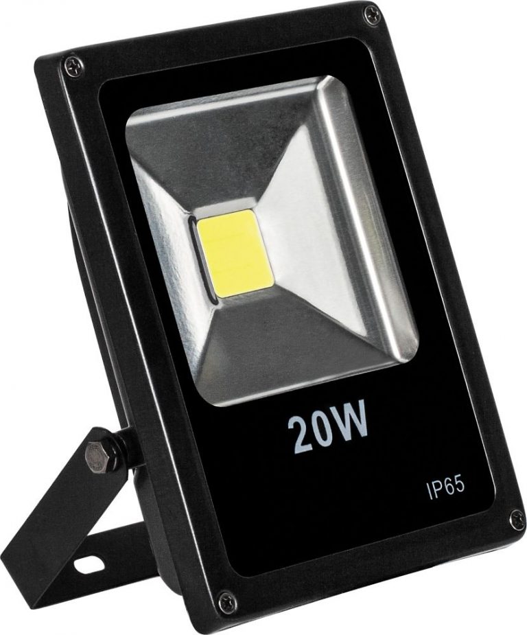 Прожектор черный прямоугольный SFL70-20 20W, 6400K, IP65