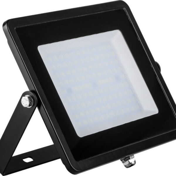 Прожектор SFL90-100 2835SMD 100W 6400K AC220V/50Hz IP65, черный в компактном корпусе 260*190*36 мм