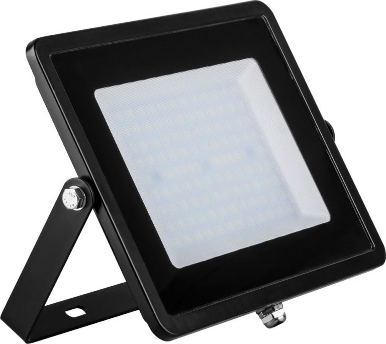 Прожектор SFL90-100 2835SMD 100W 6400K AC220V/50Hz IP65, черный в компактном корпусе 260*190*36 мм