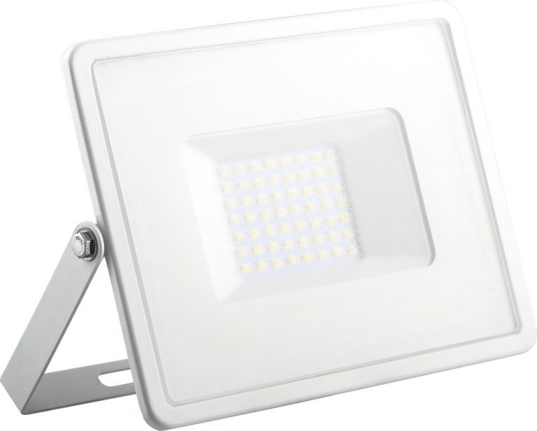 Прожектор SFL90-50 2835 SMD 50W 6400K AC220V/50Hz IP65, белый в компактном корпусе, 221*152*40 мм