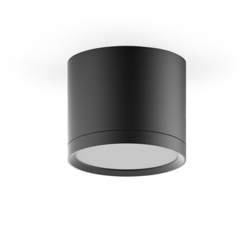 Светильник Overhead накл цил 10W 700lm 3000K 170-240V IP20 88*75мм черный с расс LED