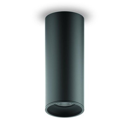 Светильник Overhead накл цил 12W 900lm 3000K 170-240V IP20 79*200мм черный LED