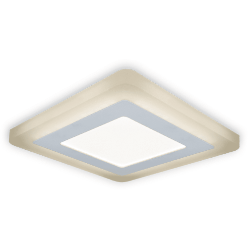 Светильник Backlight кв 6+3W 540lm 3000K 180-265V IP20 монт Ø120 145*145*31мм 3 реж  LED